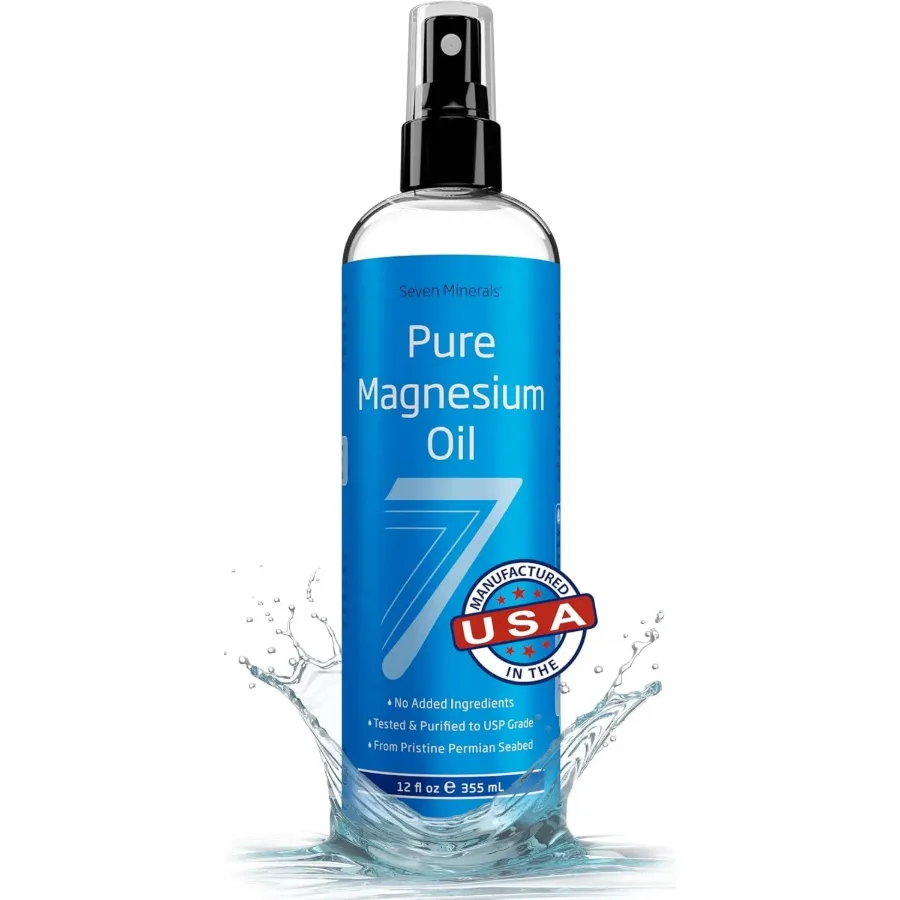 Seven Minerals Pure Magnesium Oil spray bottle